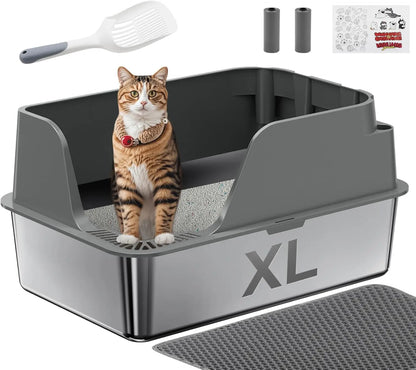 Stainless Steel Cat Litter Box