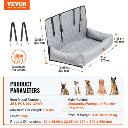 Dog Car Seat Waterproof Booster Seat