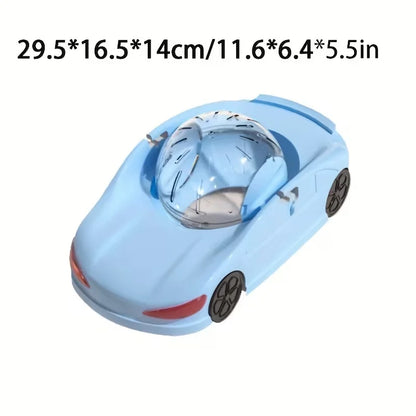 A super sized pet sports car toy with rolling balls