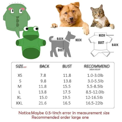 Warm Cold Weather Coat for Small Dogs Cats,  Party Costume