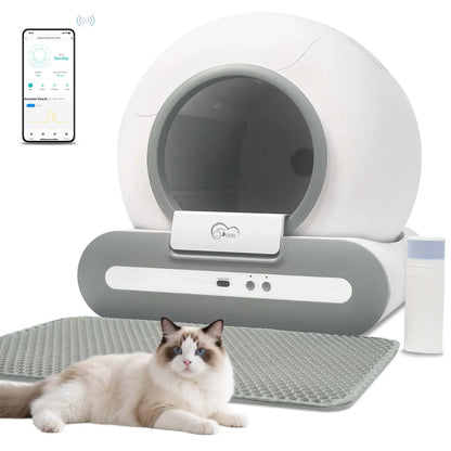 65L Self-Cleaning Cat Litter Box App Control