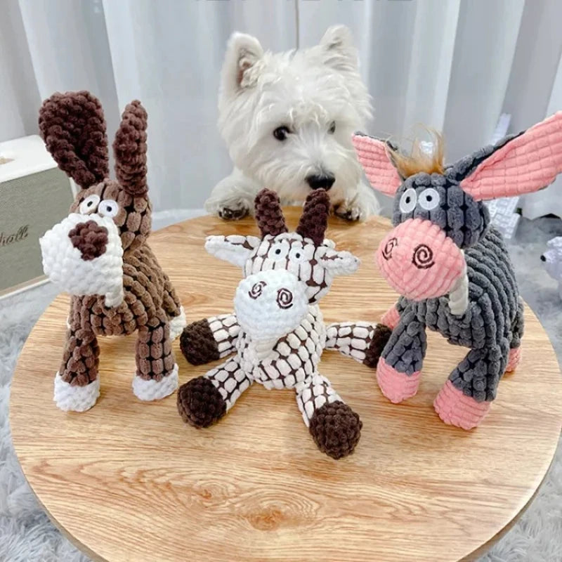 Plush Squeaky Puppy Chew Toy