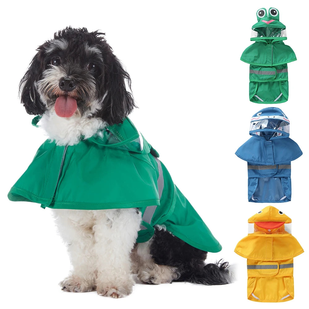 Reflective  Raincoat Hooded Waterproof