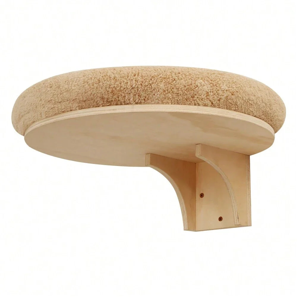 Wall Mounted Solid Wooden Furniture For Climbing