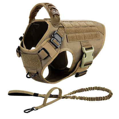 Tactical Dog Harness Leash Set Training Walking Hunting