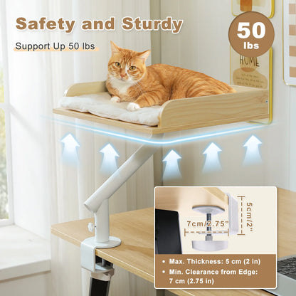 360° Rotatable Cat Bed Stand for Indoors