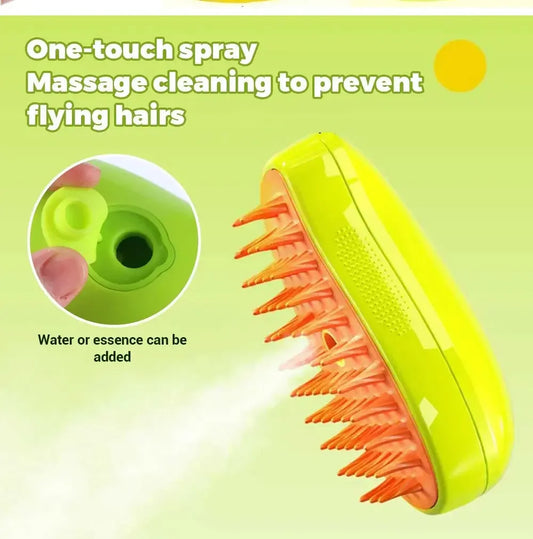 Steam Brush Electric Sprayer for Massage Pet Grooming