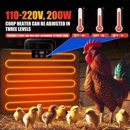 1PC Chicken Coop Thermostatic Heating Panel