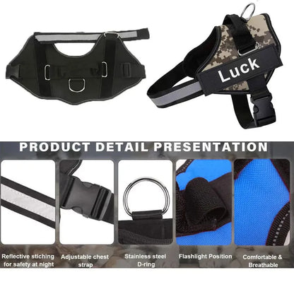 Dog Harness Adjustable Vest Reflective Breathable