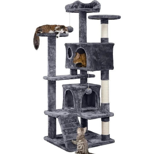 54in Cat Tree, Multi-Level Tower