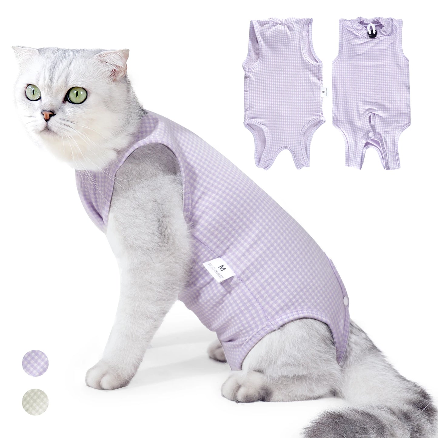 Cat Recovery Suit Onesie for Cats