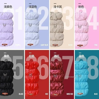 Soft Warm Winter Padded Jacket For Small Medium Pet