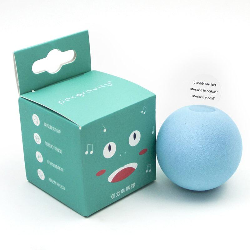 HAMNIFY Interactive Cat Sound Ball | Lifelike Animal Sounds, Catnip-Ready | Pink, Blue & Yellow Stevvex