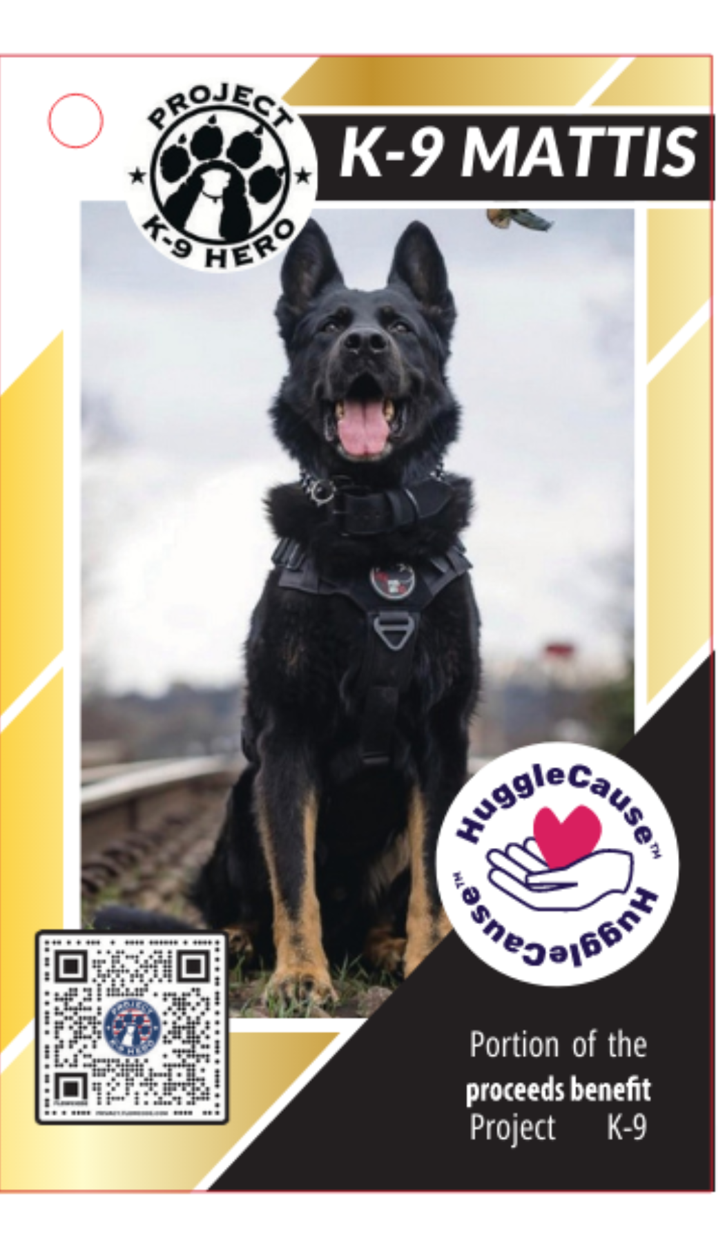 K-9 Mattis Knottie® Plush Dog Toy – Large | HuggleCause™ x Project K-9 Hero HuggleHounds