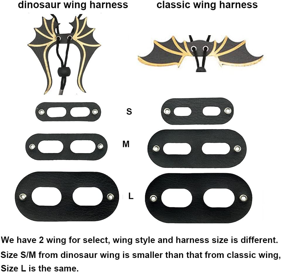 Bearded Dragon Harness & Leash Set with Wings – S/M/L | Fits Lizards, Geckos & Small Reptiles | Blue MJ's Pet Closet