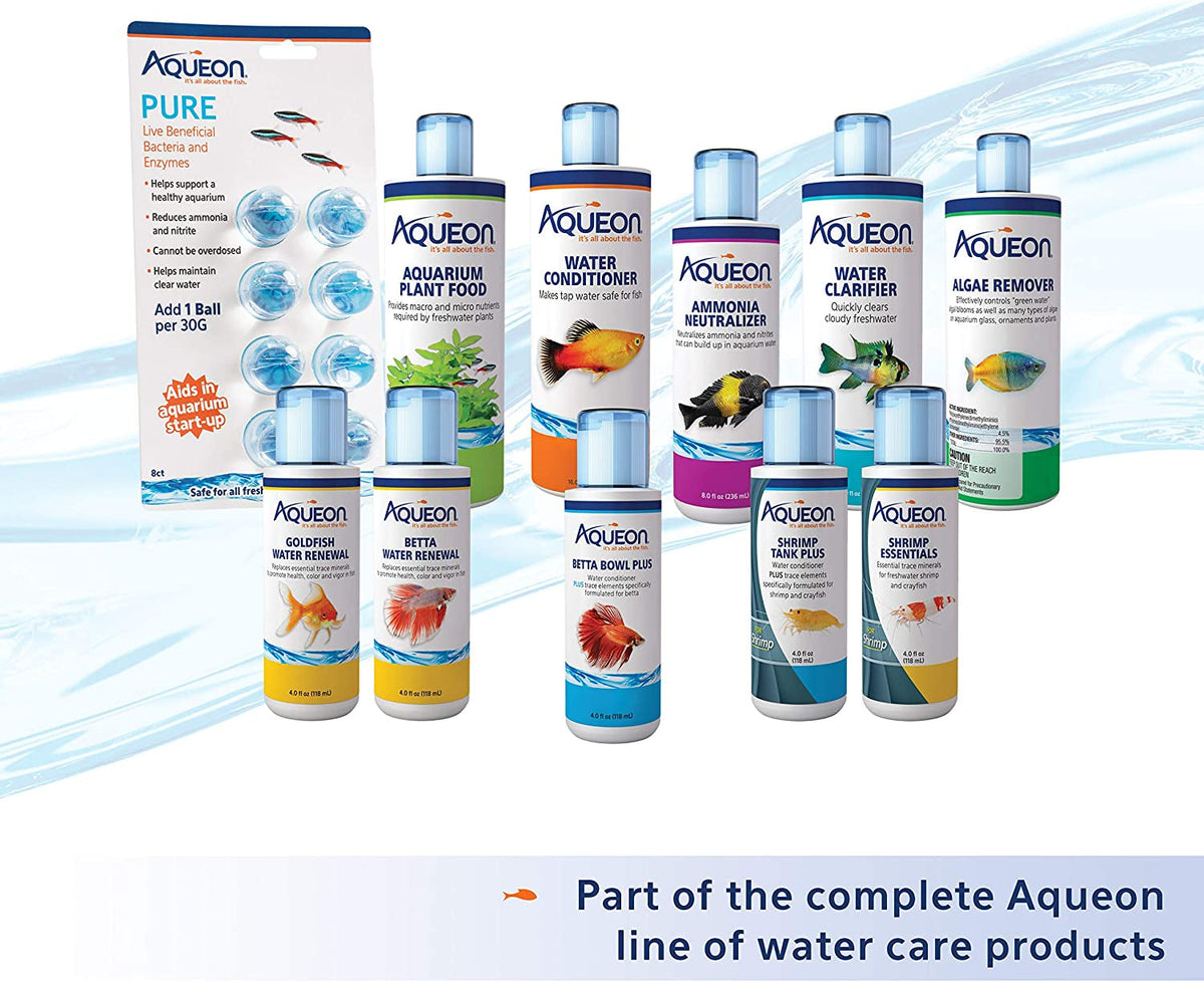 Aqueon Aquarium Water Conditioner – 16 oz | Instantly Neutralizes Chlorine & Chloramines | Safe for All Fish Tanks MJ's Pet Closet