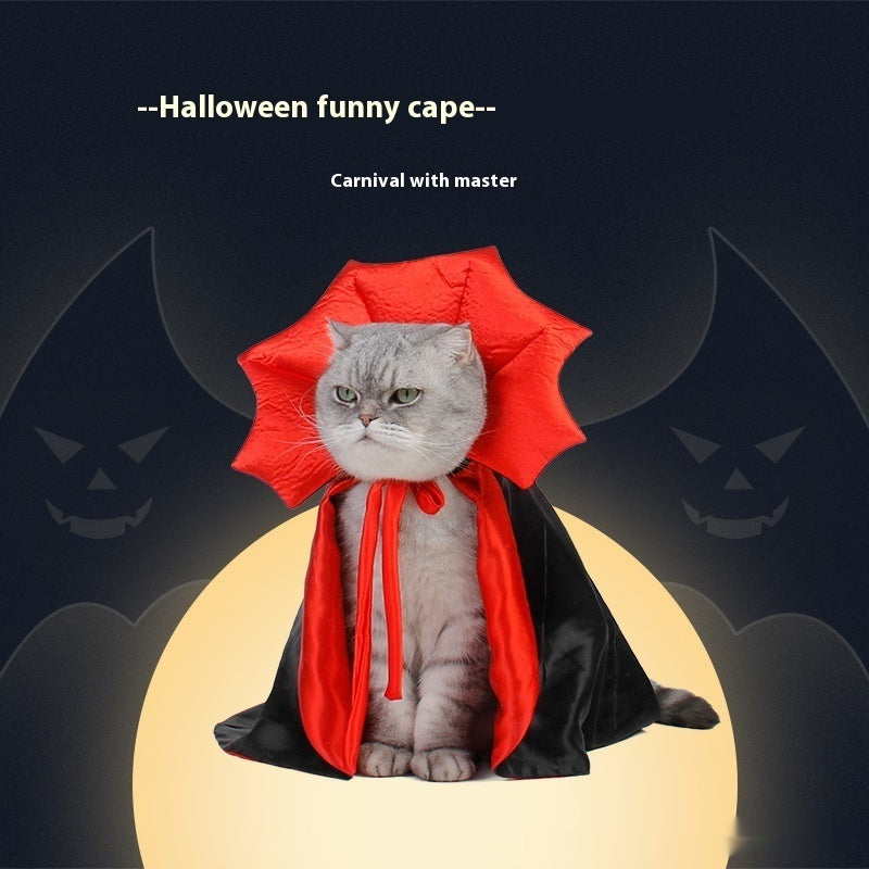 Cute Vampire Cloak Pet Costume – Halloween Cosplay Pet Zen