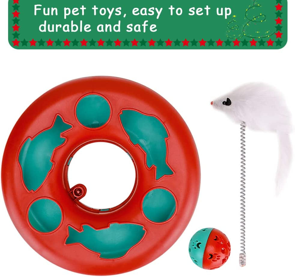 Tower of Tracks Interactive Cat Toy Set – Track, Mouse & Ball MJ's Pet Closet