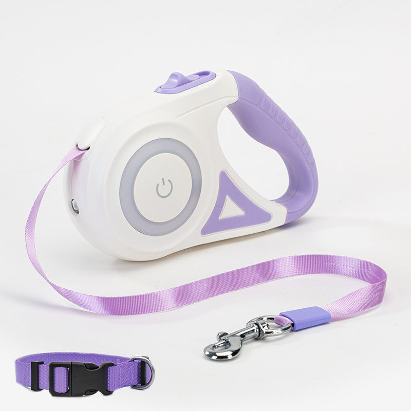 Retractable Dog Leash with One-Button Brake & Lock | 3M & 5M | Optional Collar Set | Small to Medium Dogs Pet Zen