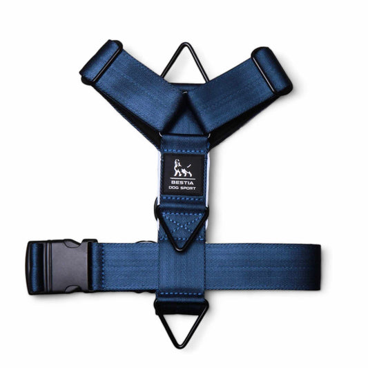 BESTIA GripPro nylon dog harness with triple D-ring attachment points