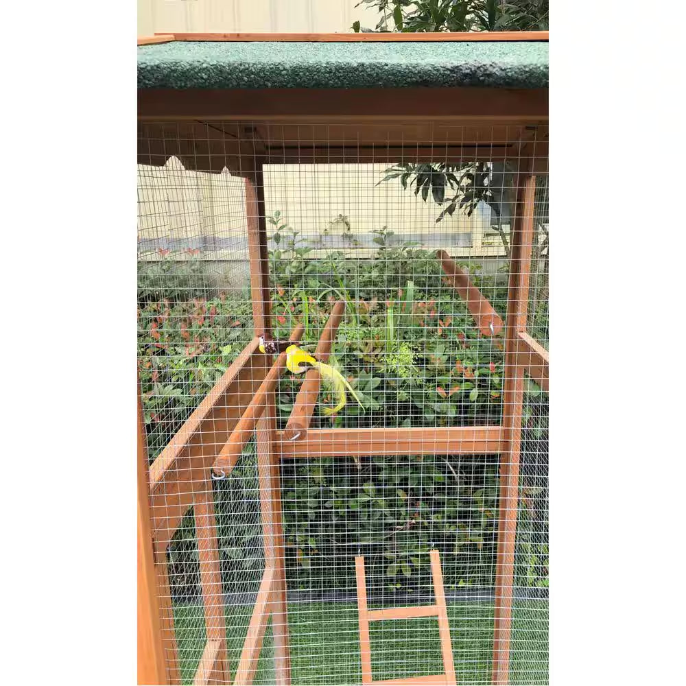 Hanover Outdoor Wooden Bird Cage – 69" Tall Aviary for Small Birds | Parakeets, Cockatiels, Finches & Parrots MJ's Pet Closet