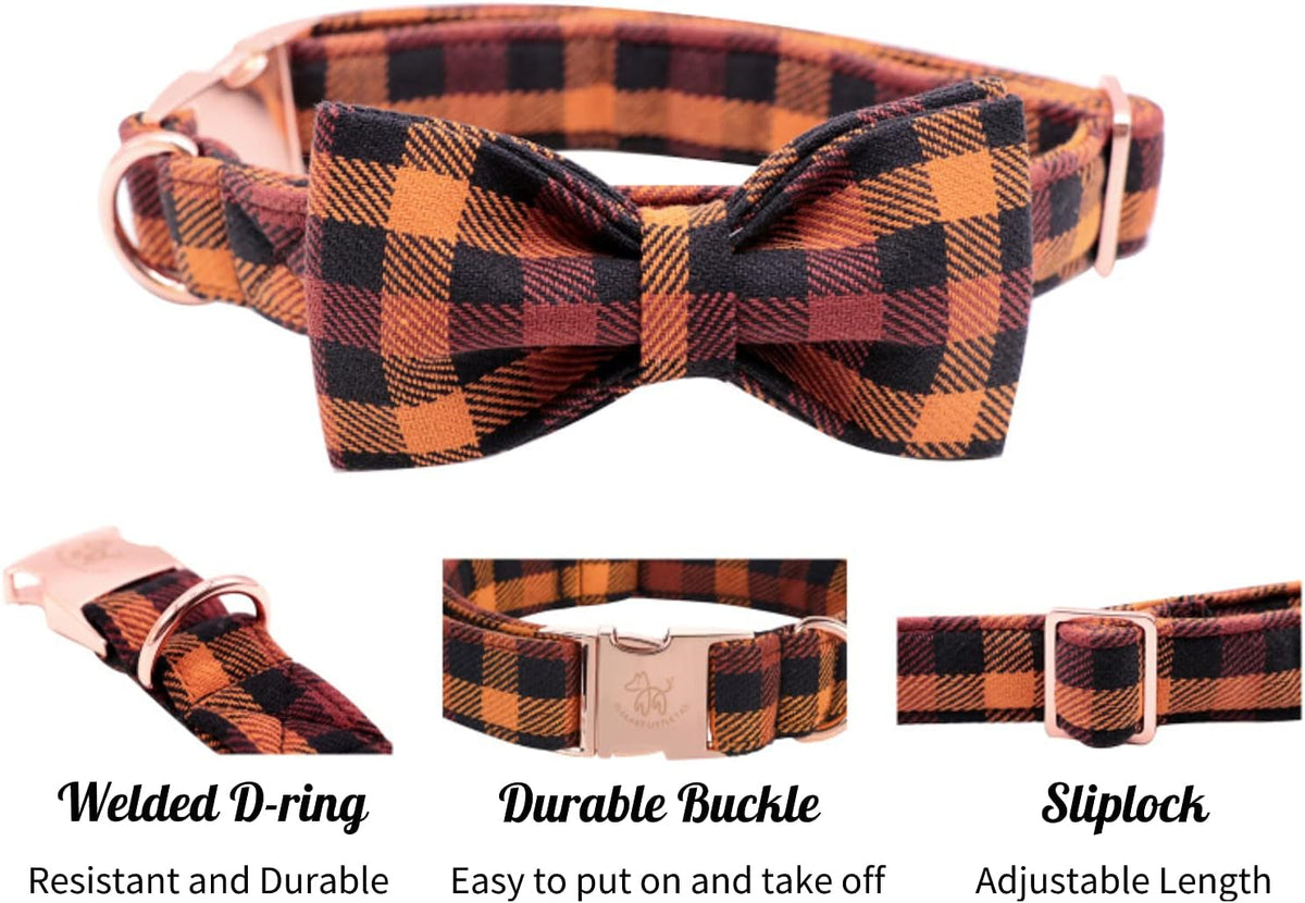 Adjustable Bowtie Collar for Small, Medium & Large Dogs & Cats MJ's Pet Closet