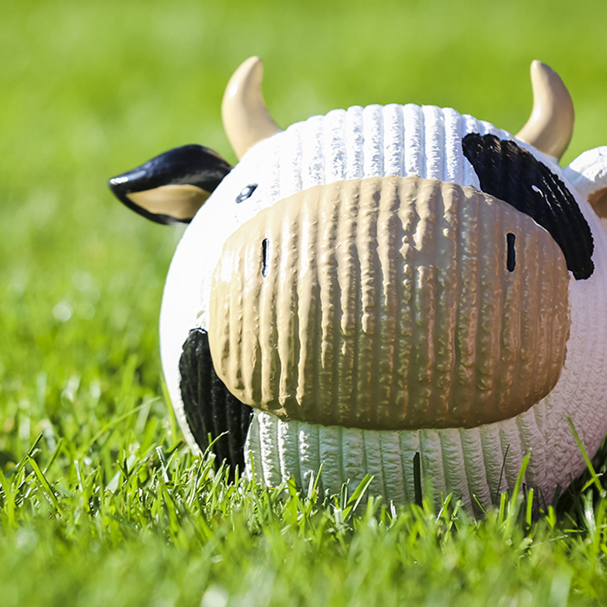 Dottie Cow Ruff-Tex® Latex Ball Dog Toy — Large, Squeaky & Floats HuggleHounds
