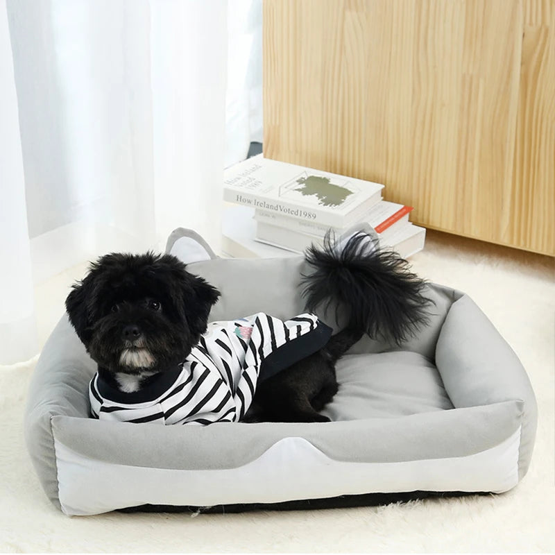 Super Soft Fluffy Pet Bed – PP Cotton Dog Bed & Cat Cushion with Non-Slip Base | Multiple Sizes & Colors MJ's Pet Closet