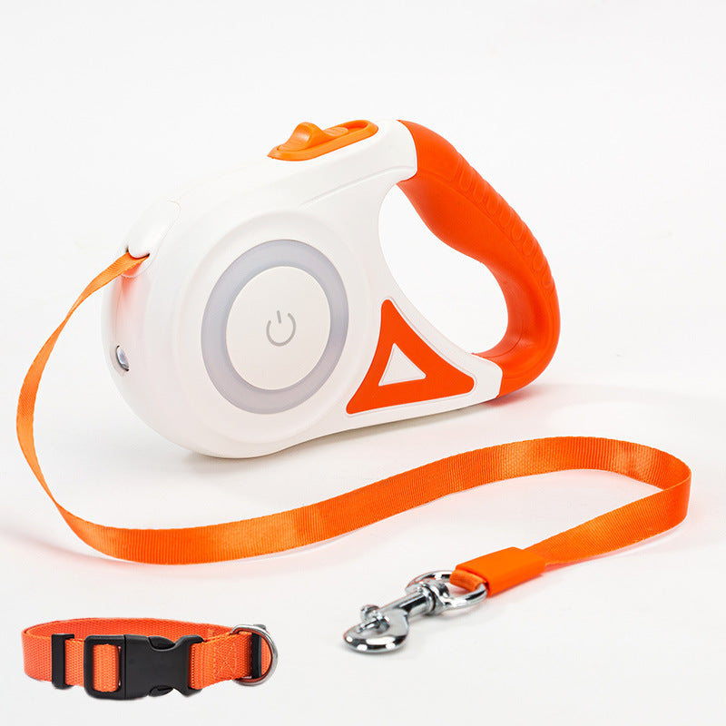 Retractable Dog Leash with One-Button Brake & Lock | 3M & 5M | Optional Collar Set | Small to Medium Dogs Pet Zen