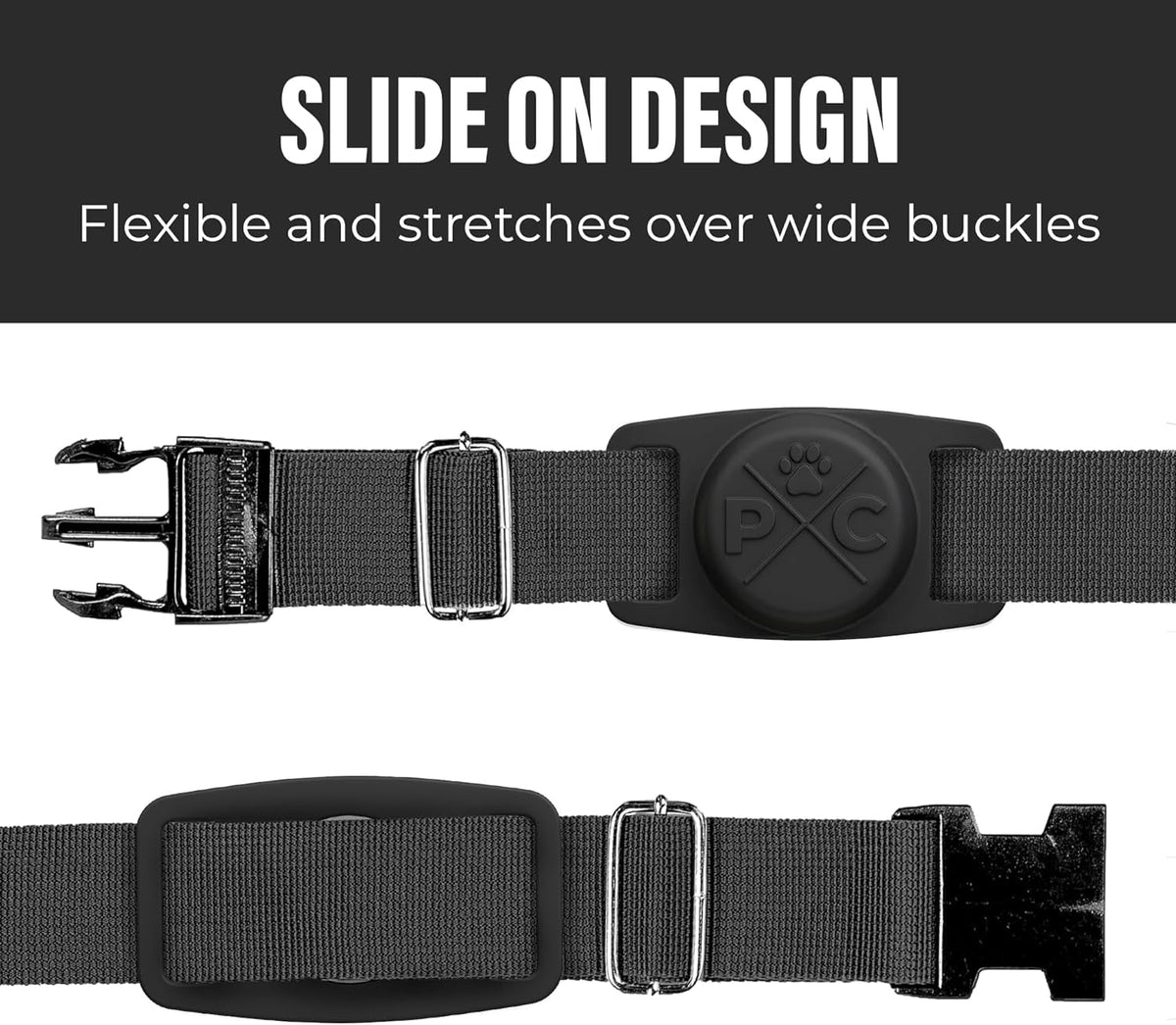 AirTag Dog Collar Holder – Durable, Lightweight GPS Tracker Case MJ's Pet Closet
