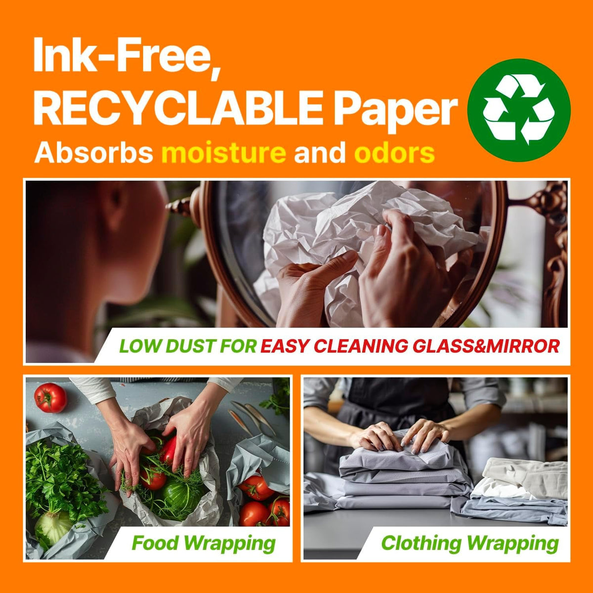Bird Cage Liner Sheets Acid Free Non Toxic Paper Bedding 120Ct Wags & Whiskers Pet Supply