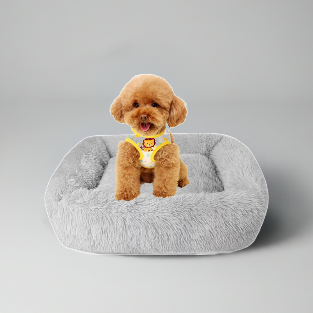 Washable Plush Pet Bed for Cats & Dogs – Self-Warming with Non-Slip Base MJ's Pet Closet