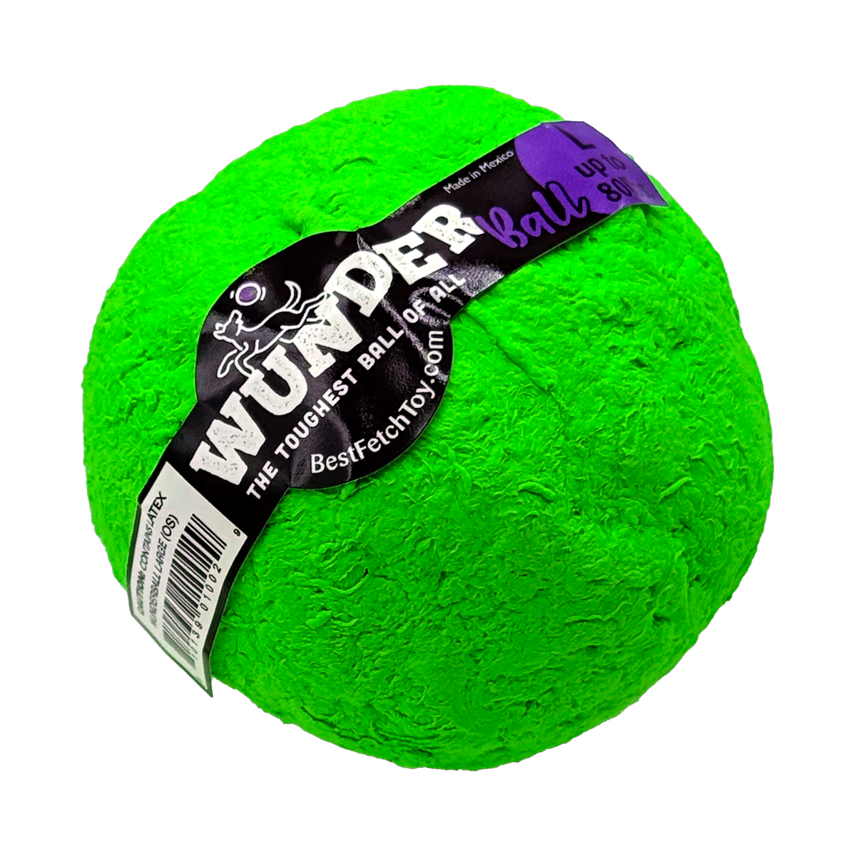WUNDERball Dog Fetch Toy | 100% Natural Rubber, Floatable & Virtually Indestructible | S–XL WACKYstore