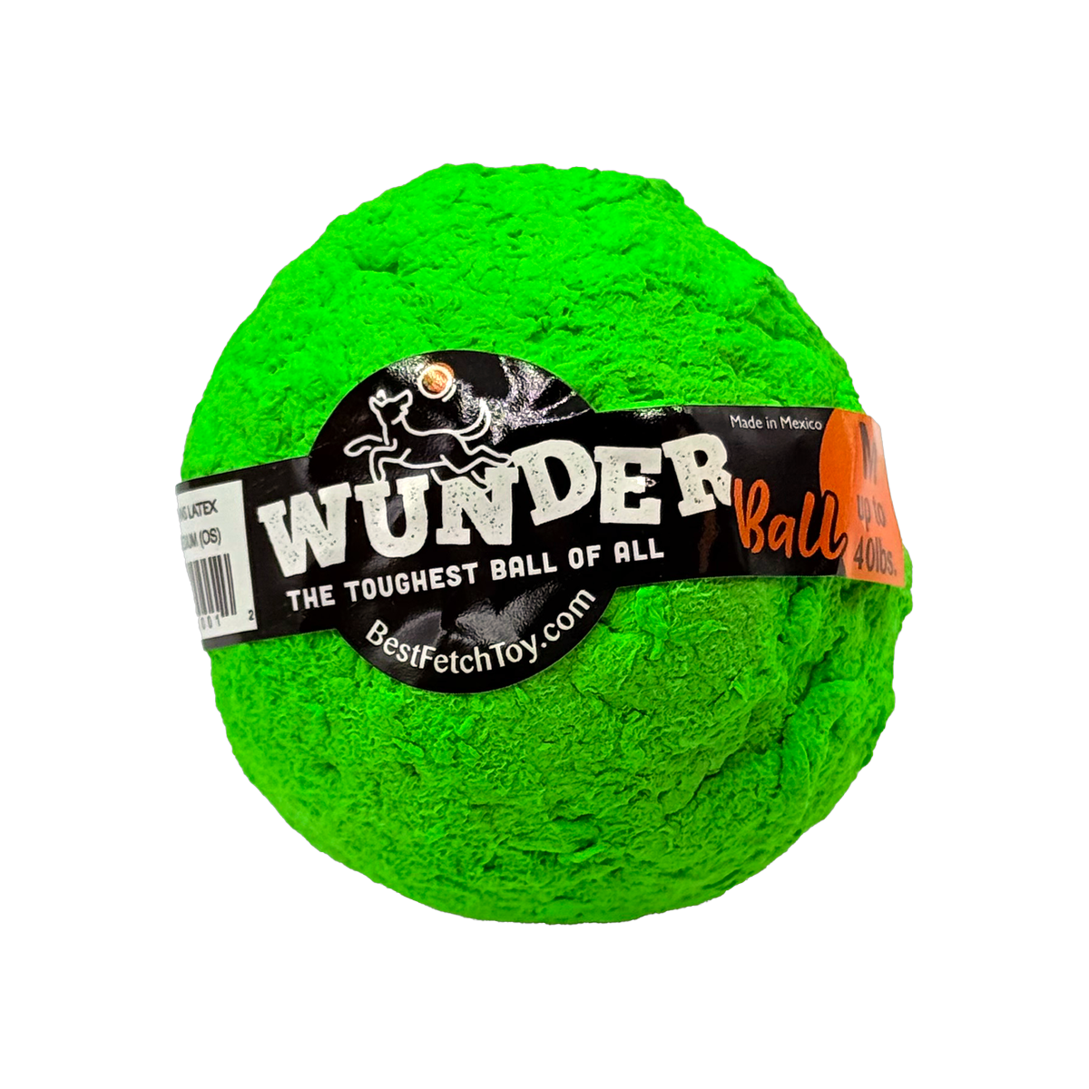 WUNDERball Dog Fetch Toy | 100% Natural Rubber, Floatable & Virtually Indestructible | S–XL WACKYstore