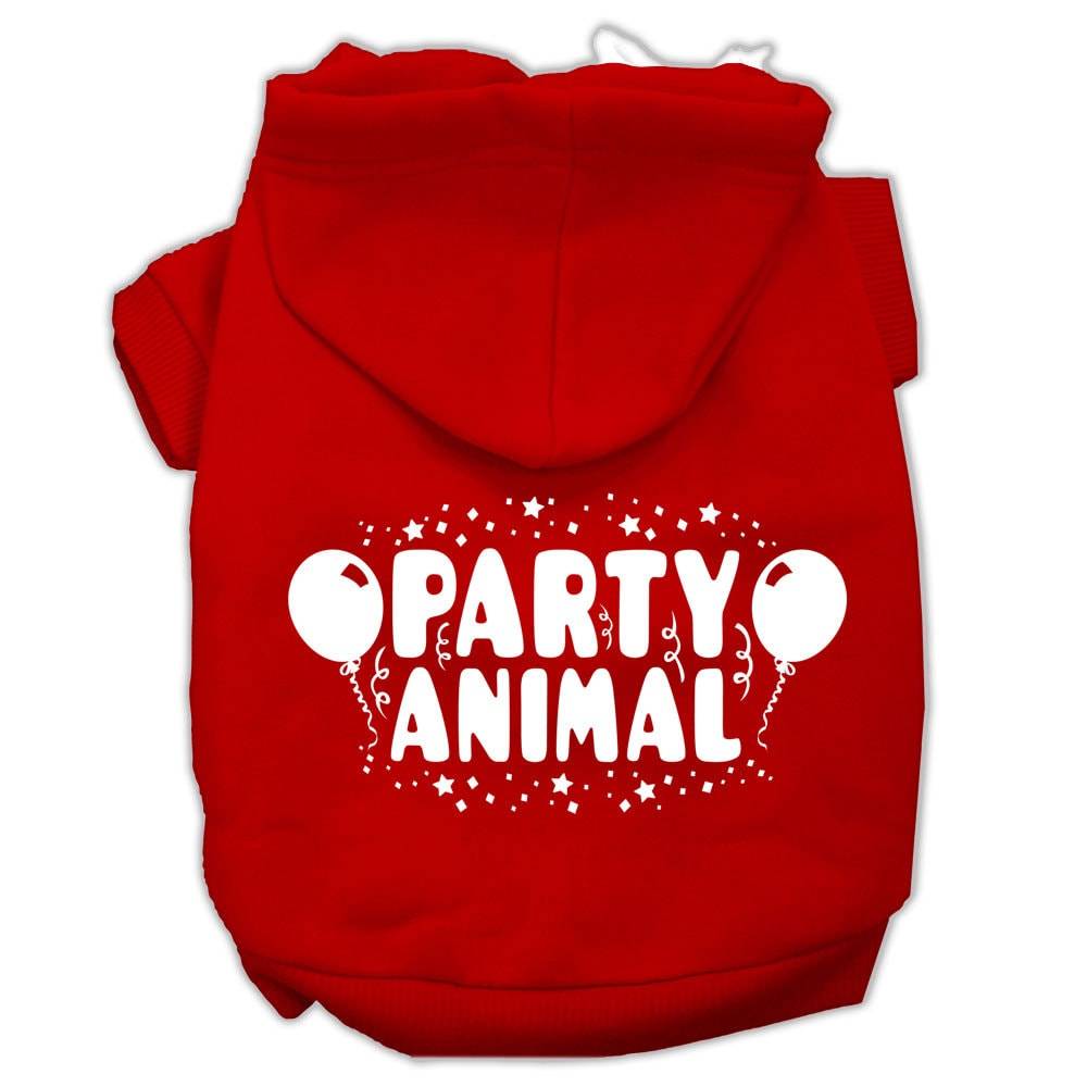 "Party Animal" Pet Hoodie | 65% Cotton Dog & Cat Sweatshirt | 9 Colors, XS–3X As You Wish Apparel