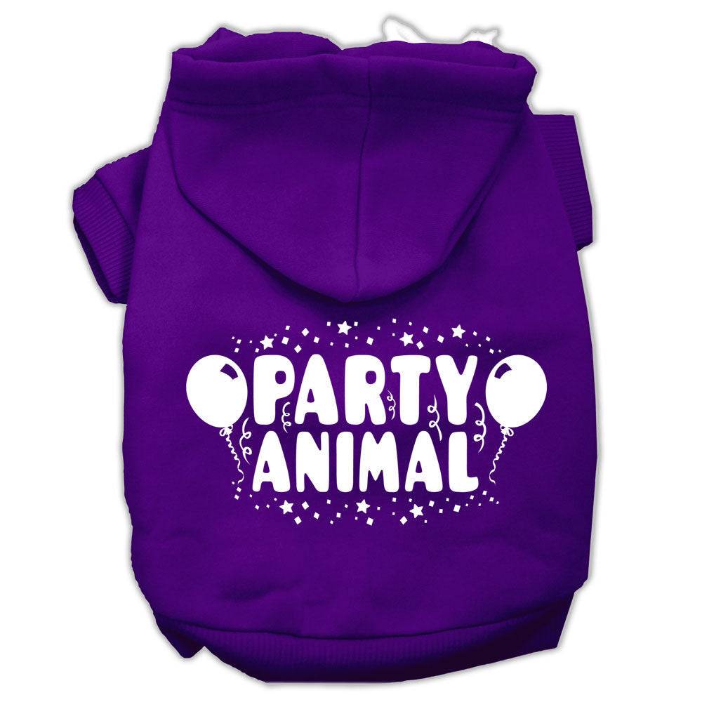 "Party Animal" Pet Hoodie | 65% Cotton Dog & Cat Sweatshirt | 9 Colors, XS–3X As You Wish Apparel