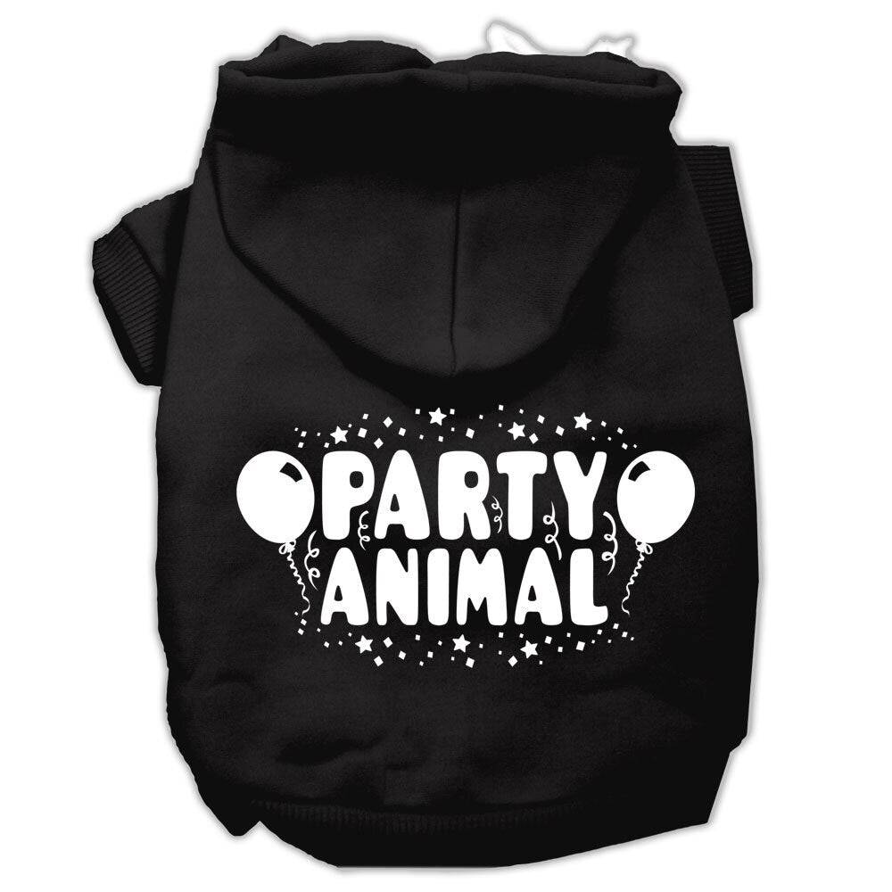 "Party Animal" Pet Hoodie | 65% Cotton Dog & Cat Sweatshirt | 9 Colors, XS–3X As You Wish Apparel