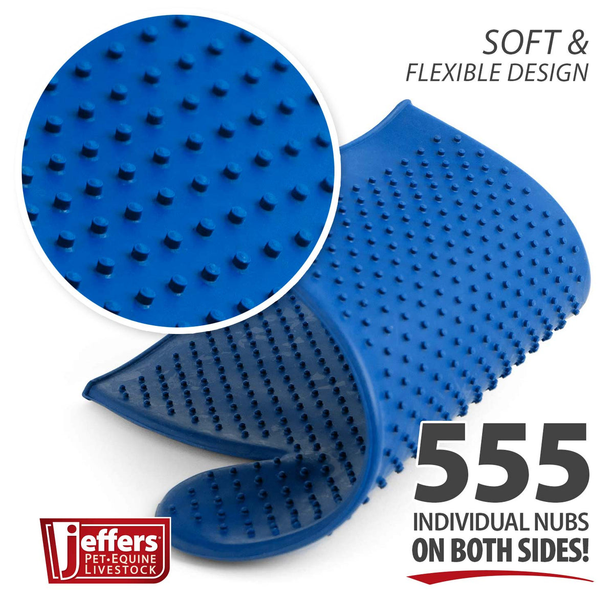 Jeffers GROOMIT Rubber Grooming Glove | Horses, Dogs & Cats Jeffers