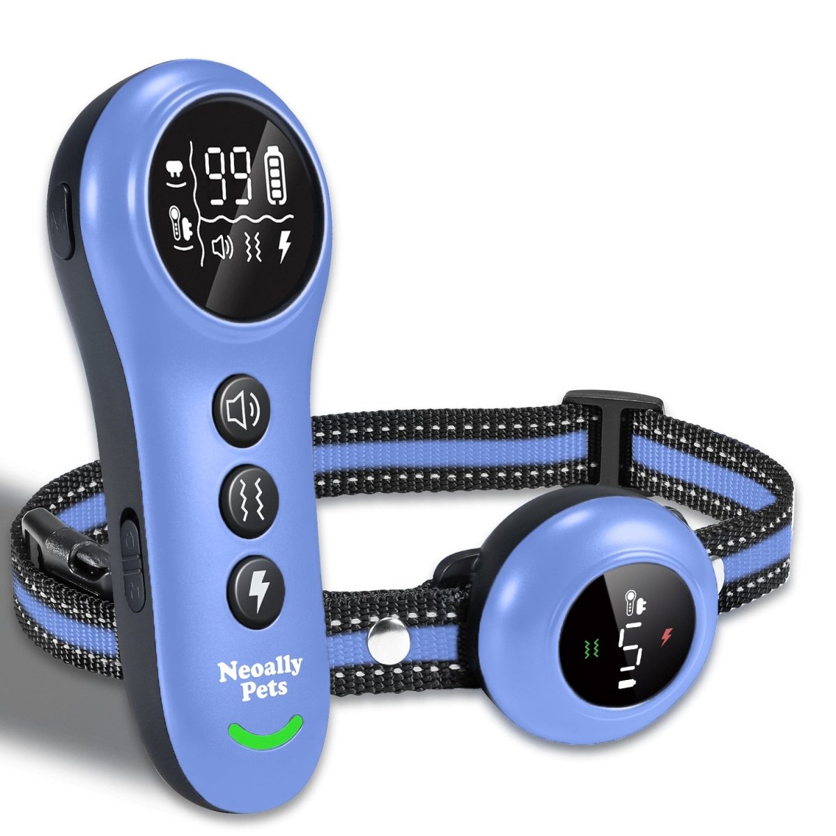 NeoAlly 2-in-1 Dog Training & Bark Control Collar (5–150 lbs) Neoallypets