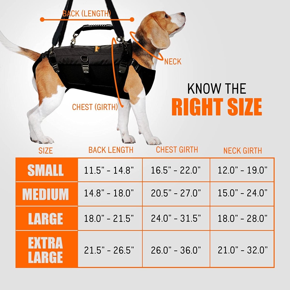 NeoAlly 5-in-1 Full Body Dog Lift Harness – Sturdy Mobility Support Neoallypets