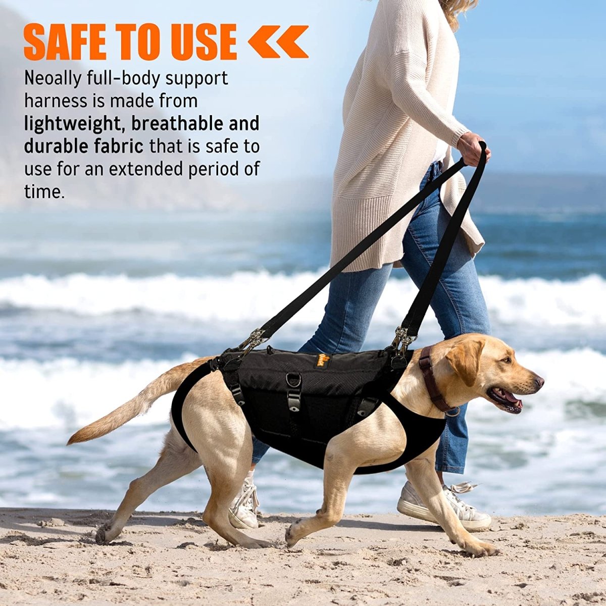 NeoAlly 5-in-1 Full Body Dog Lift Harness – Sturdy Mobility Support Neoallypets