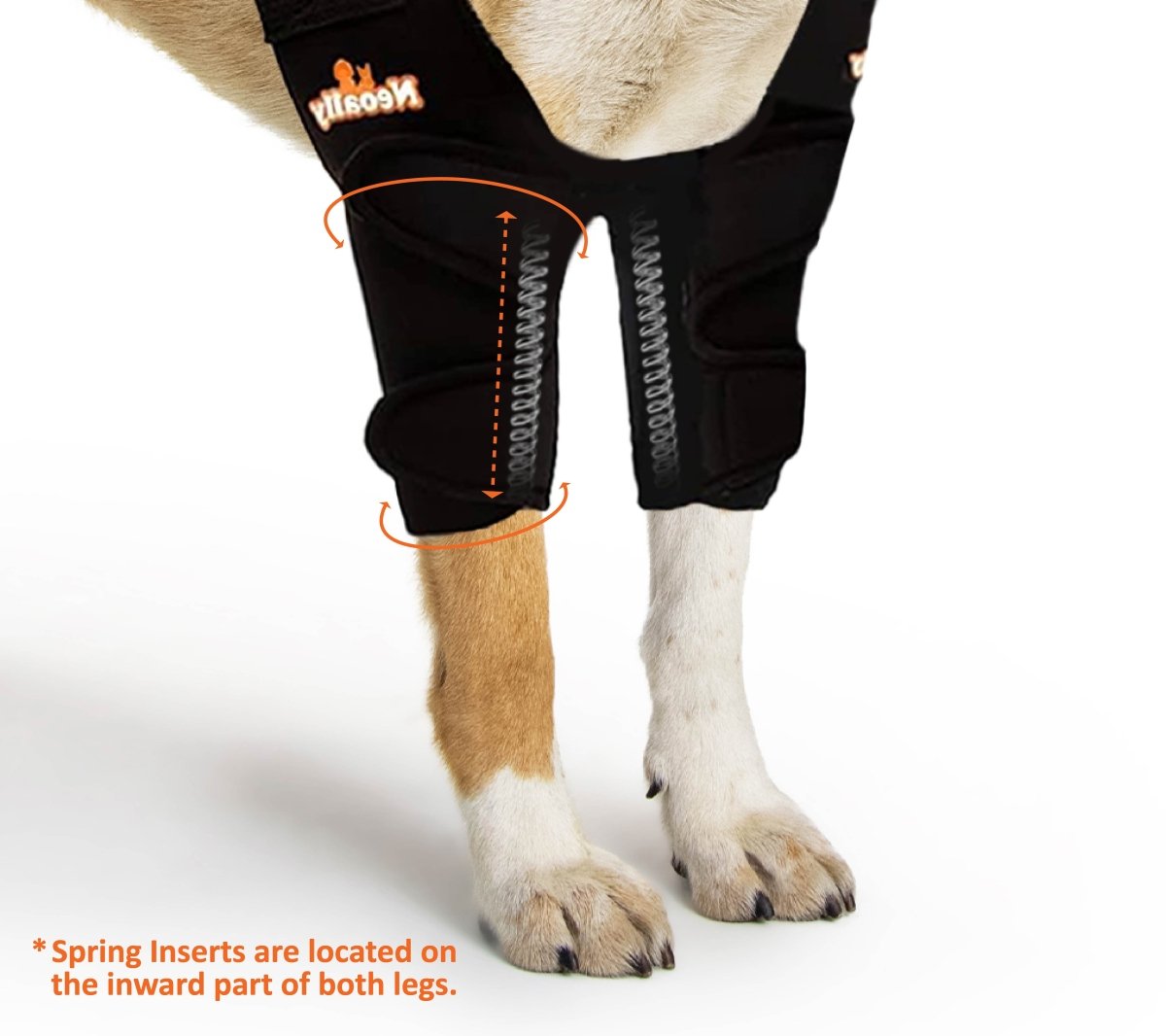 NeoAlly Elbow & Shoulder Brace with Spring Inserts for Dogs & Cats Neoallypets