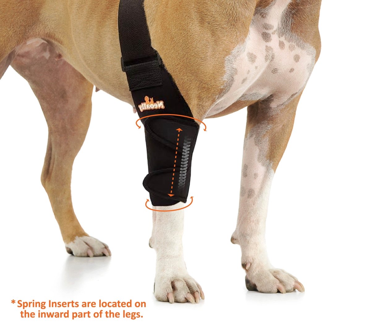 NeoAlly Elbow & Shoulder Brace with Spring Inserts for Dogs & Cats Neoallypets