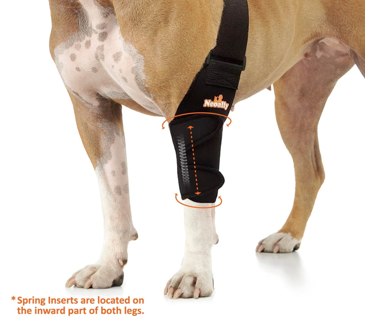 NeoAlly Elbow & Shoulder Brace with Spring Inserts for Dogs & Cats Neoallypets