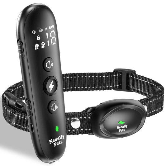 NeoAlly remote dog training collar with LED anti-lost lights"