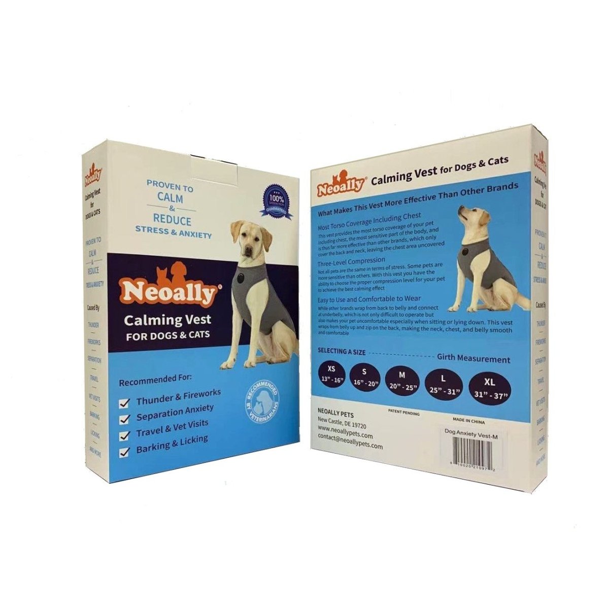 NeoAlly Surgical Recovery Vest for Dogs & Cats – Calming Compression Suit Neoallypets