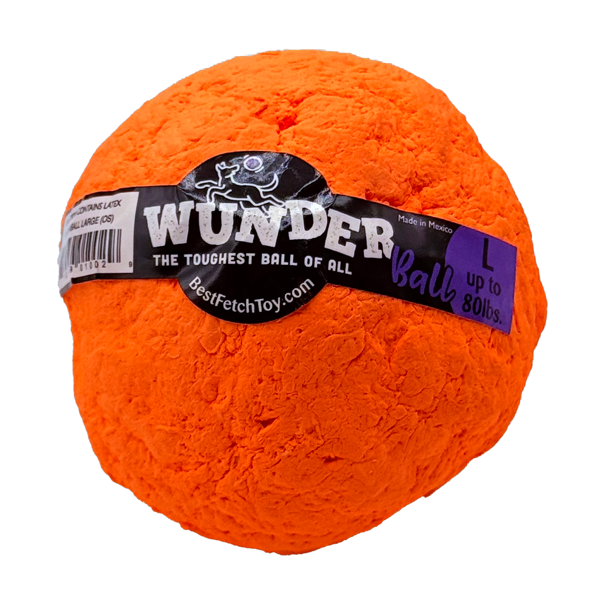 WUNDERball Dog Fetch Toy | 100% Natural Rubber, Floatable & Virtually Indestructible | S–XL WACKYstore