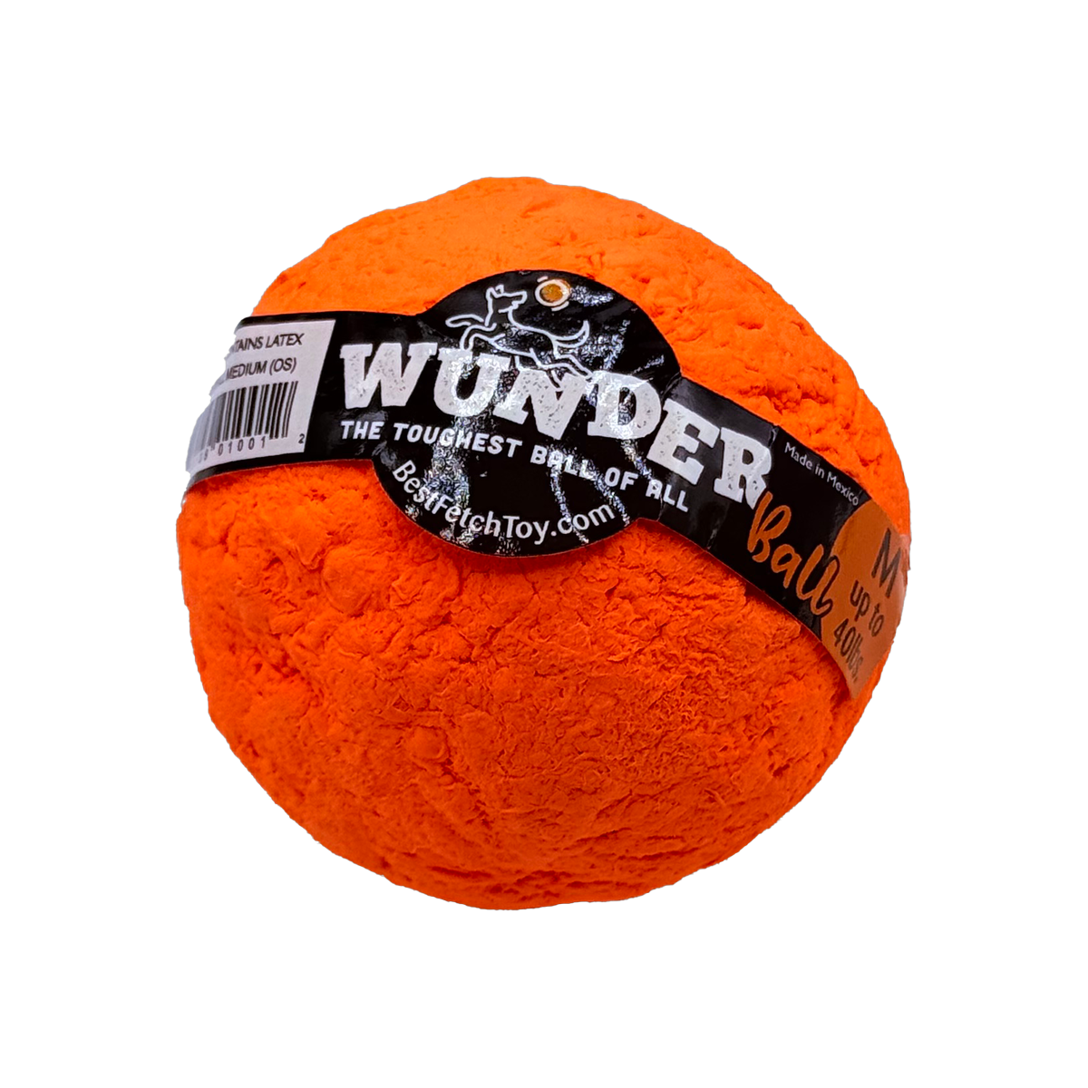 WUNDERball Dog Fetch Toy | 100% Natural Rubber, Floatable & Virtually Indestructible | S–XL WACKYstore