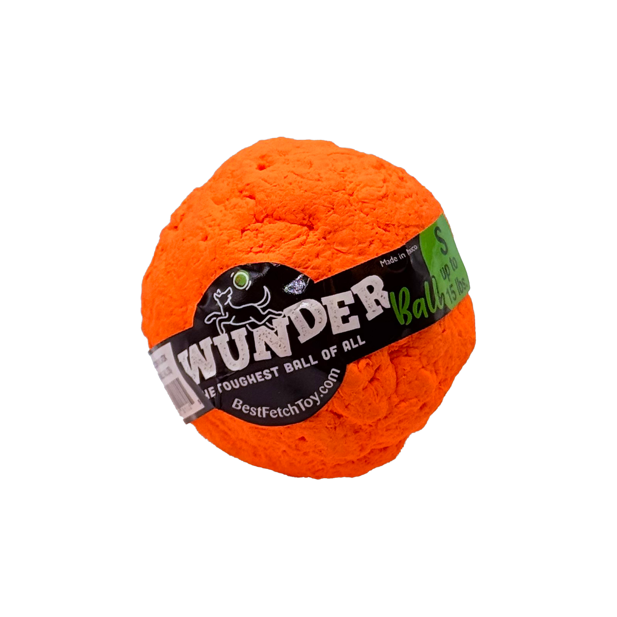 WUNDERball Dog Fetch Toy | 100% Natural Rubber, Floatable & Virtually Indestructible | S–XL WACKYstore