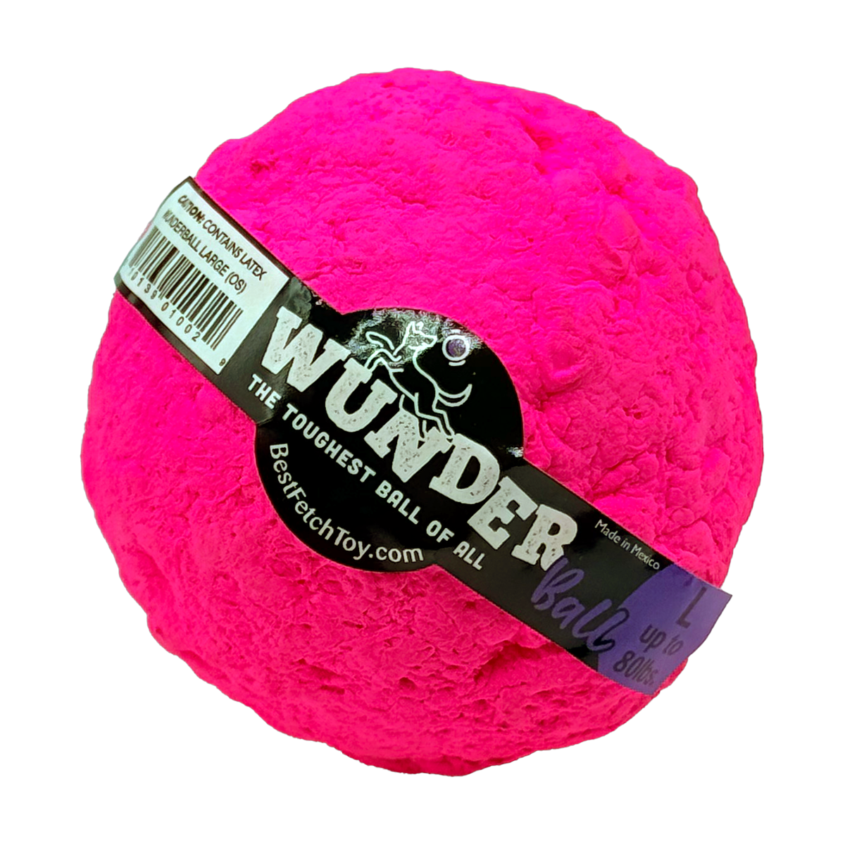 WUNDERball Dog Fetch Toy | 100% Natural Rubber, Floatable & Virtually Indestructible | S–XL WACKYstore